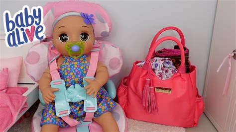 Packing Baby Doll Diaper Bag To Travel With Baby Alive Real As Can Be