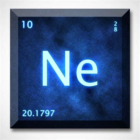 Cool Representation Of The Element Neon On The Periodic