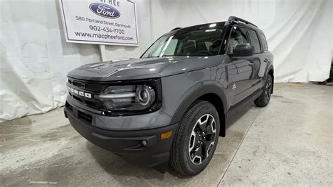 Carbonized Grey 2022 Ford Bronco Sport Outer Banks Review Macphee