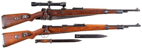 Two World War Ii German Military Bolt Action Rifles A Mauser M