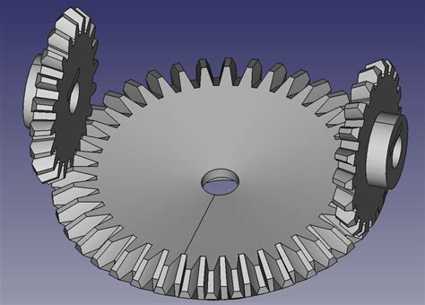 Demonstration Bevel Gears 2 To 1 Ring To Pinion Ratio By Books