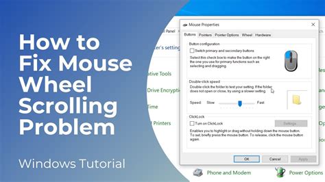How To Fix Mouse Wheel Scrolling Problem Easy Tutorial Youtube