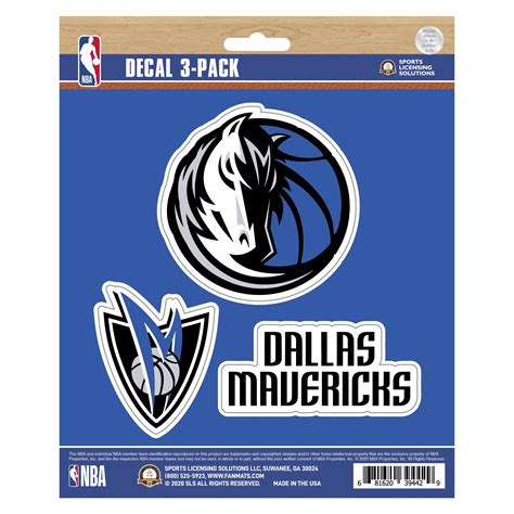 Fanmats Dallas Mavericks Decal 3 Pk