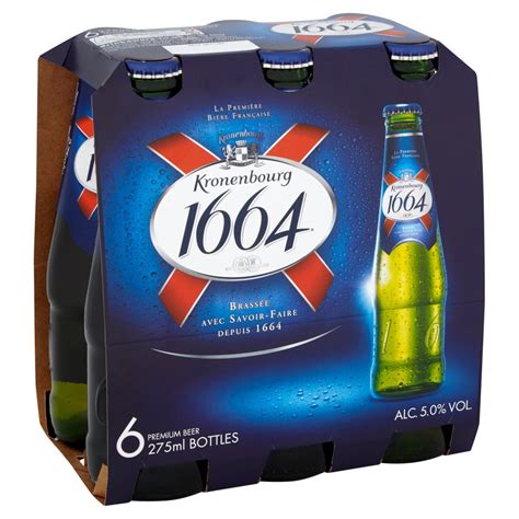Kronenbourg 1664 Lager Beer 6 X 275ml Bottles Bb Foodservice