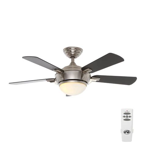 Hunter 53237 52 inch ceiling fan is designed to easily install on any ceiling with its beautiful and painstakingly design completes your interior decor. Hampton Bay Midili 44 in. Indoor Brushed Nickel Ceiling ...