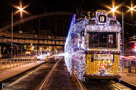 30000 Led Lights And Long Exposure Turn Budapest Trams