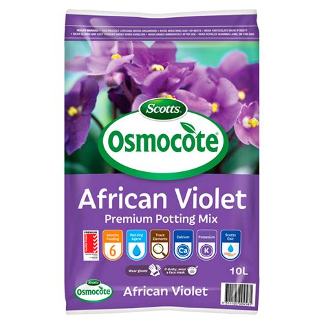 Scotts Osmocote 10l African Violet Premium Potting Mix Bunnings Warehouse Compost Mulch
