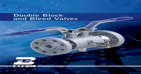 Double Block And Bleed Valves · A Double Block And Bleed Configuration