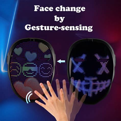 Mua Face Transforming Led Mask With App Controlled Programmable Led
