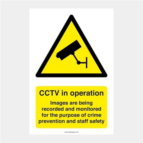Cctv In Operation Ck Safety Signs
