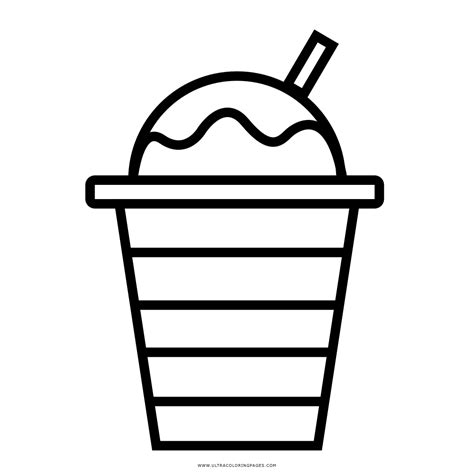 Milkshake Coloring Page Ultra Coloring Pages