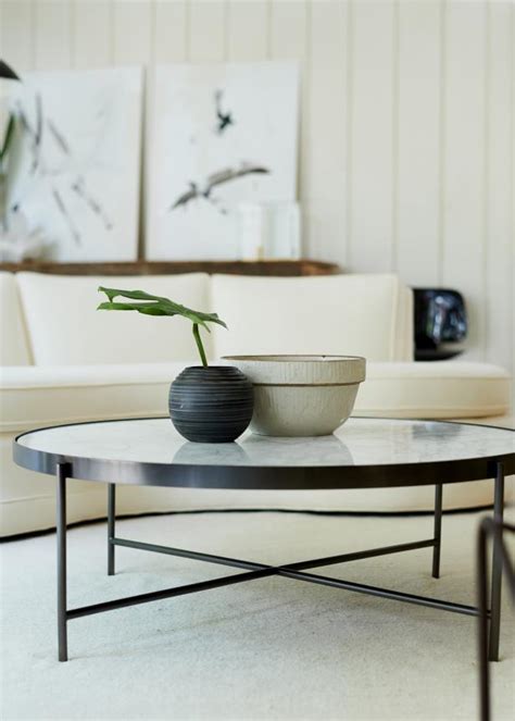 Bloomingtables® are expertly crafted with tempered glass, steel hairpin legs, and a painted pine wood box. Coffee Table With Bowl and Plant | HGTV