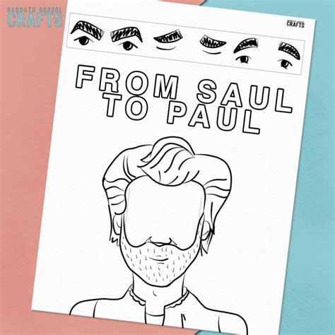 Saul Becomes Paul Easy Bible Crafts For Kids