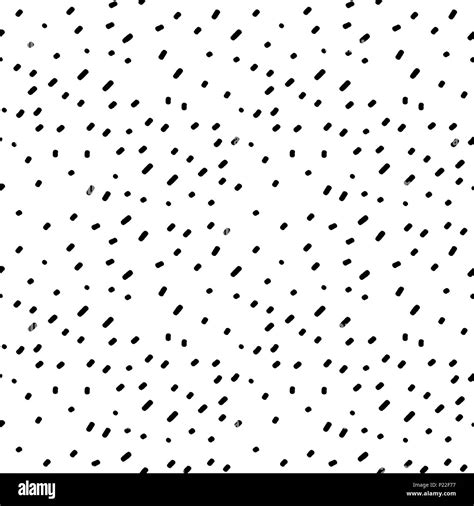 Hand Drawn Black Confetti On White Background Simple Abstract Seamless