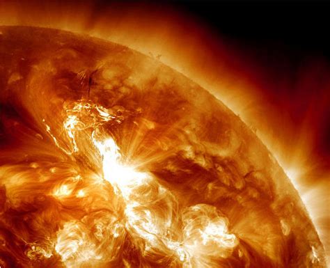 Radiation From Solar Flare Bombarding Earth Today