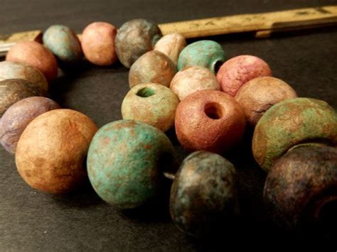 20 Large Round Beads With Small Hole Stoneware Pottery Etsy Pottery