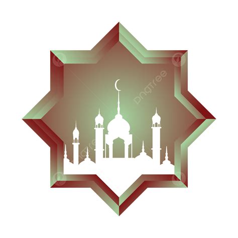 Gambar Masjid Islamic Ornamen Dengan Bingkai Ornamen Elemen Islam