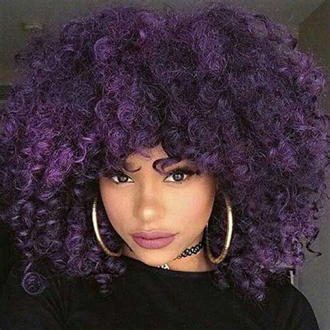 Once you have your curls, separate each to create a fuller effect. 25 Short Curly Afro Hairstyles | Short Hairstyles 2018 - 2019 | Most Popular Short Hairstyles ...