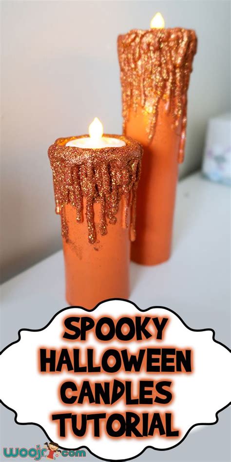 Spooky Halloween Candles Tutorial Woo Jr Kids Activities Classroom
