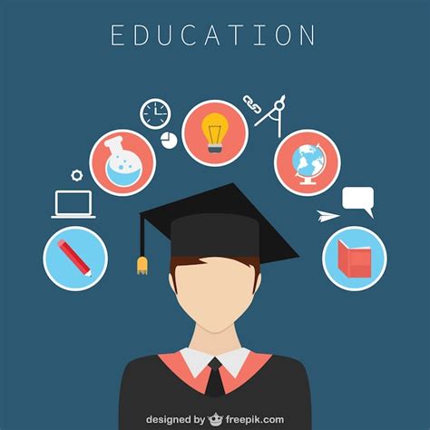 Free Vector Education Design With Icons