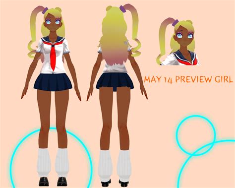 Mmd Yandere Simulator May 14 Preview Girl By Randythealicorn On Deviantart