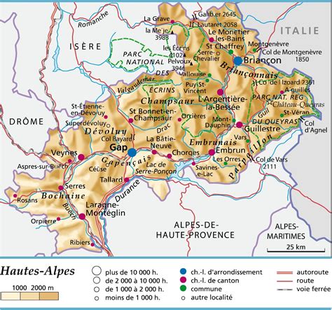 Carte Des Hautes Alpes Hautes Alpes Carte Du Département 05