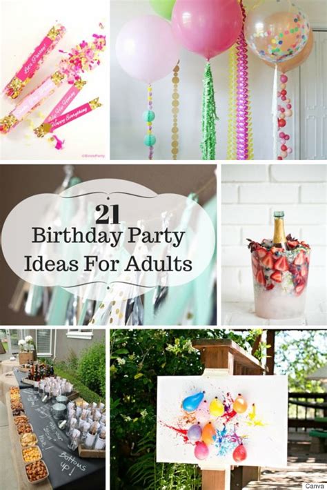 21 Ideas For Adult Birthday Parties Huffpost Canada
