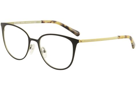 michael kors eyeglasses lil mk3017 mk 3017 1187 black gold optical frame 51mm