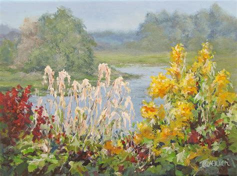Wild Garden Painting By Karen Ilari Fine Art America