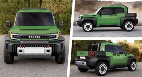 Toyota Compact Cruiser Ev Looks Awesome In Pickup Form Carscoops