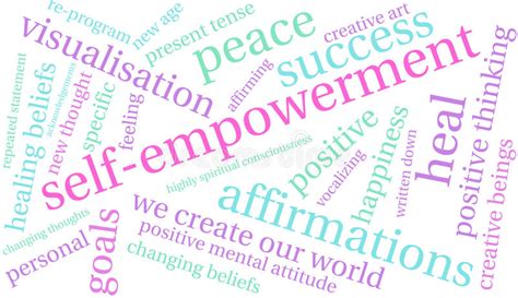 Self Empowerment Word Cloud Stock Vector Illustration Of Specific