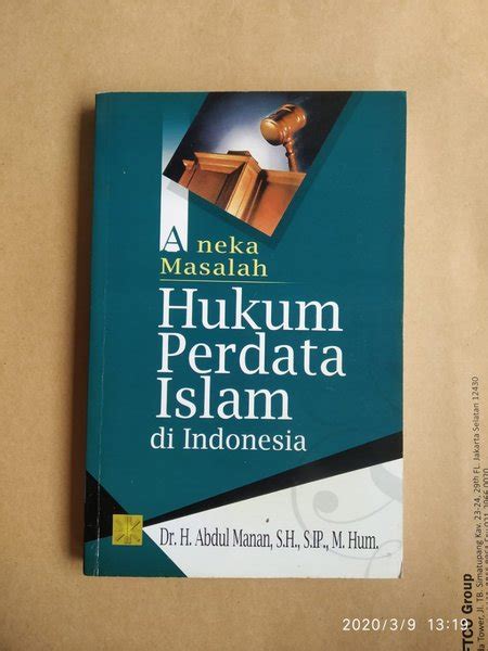 Jual Hukum Perdata Islam Di Indonesia By Dr H Abdul Manan Sh Sip M Hum