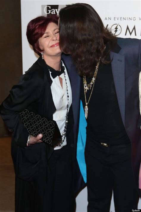 Sharon And Ozzy Osbourne Share A Kiss As They Reunite On