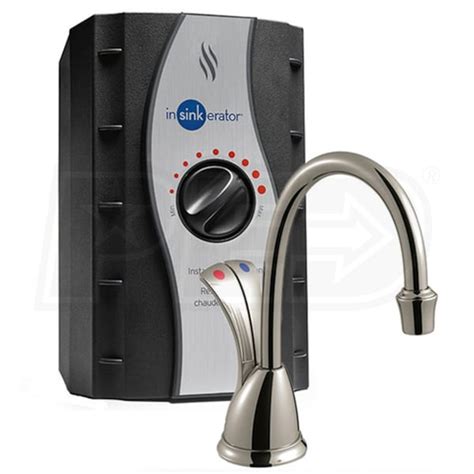 insinkerator hc wave ® involve wave hot cold water dispenser with tank satin nickel finish