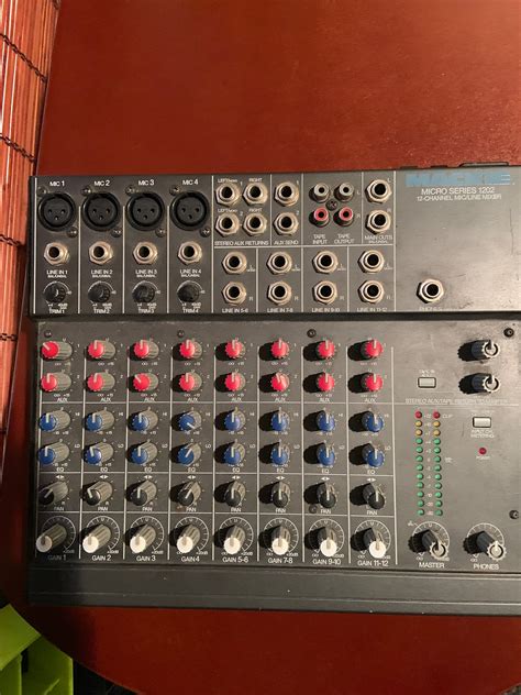 Mackie Micro Series 1202 12 Channel Mic Line Mixer Reverb