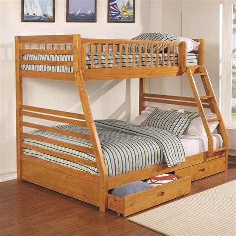 Twin Full Bunk Bed Lauren Twin Over Full Bunk Bed White Finish