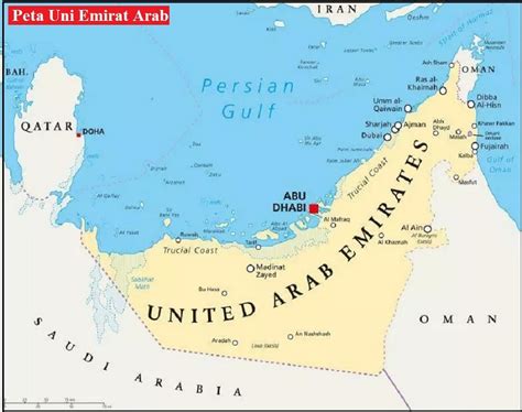 Kesemua negara arab ini mempunyai pendapatan yang ketara daripada petroleum. Peta Negara Uni Emirat Arab Gambar dan Keterangannya