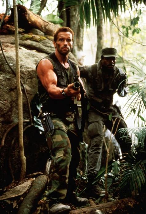 Arnold Schwarzenegger And Carl Weathers Predator Movie Wanted Movie