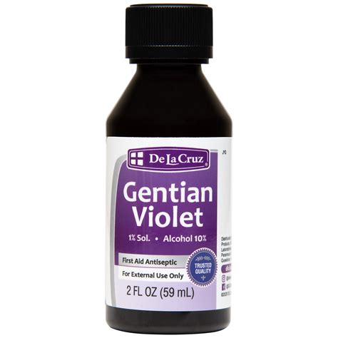 De La Cruz 1 Gentian Violet First Aid Antiseptic 2 Fl Oz 60 Ml