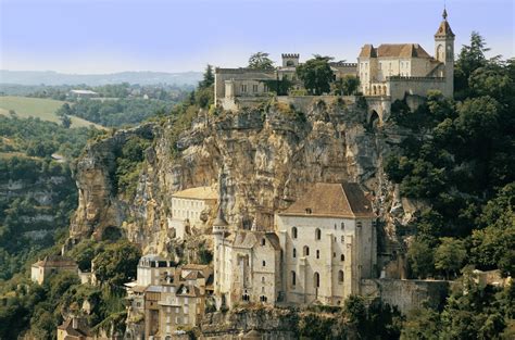 Rocamadour France Built On The Cliff Top Above Rocamadour This