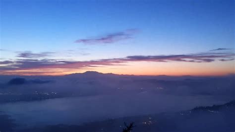 Sunrise Time Lapse Above The Clouds In Lake Elsinore Youtube