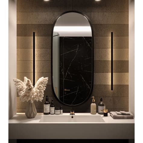 lustro owalne ścienne łazienkowe wiszące brema 49x114 cm dobra cena sklep online abiks