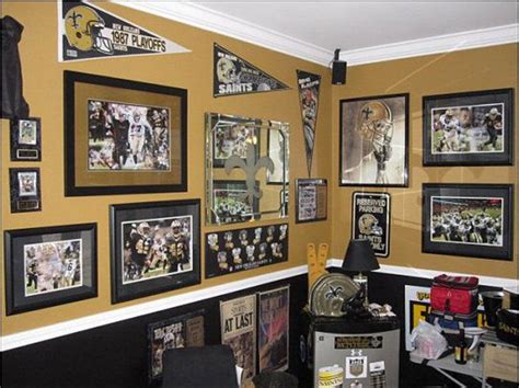 A Cave Is A Place For Sports Memorabilia Sports Man Cave Sports Room