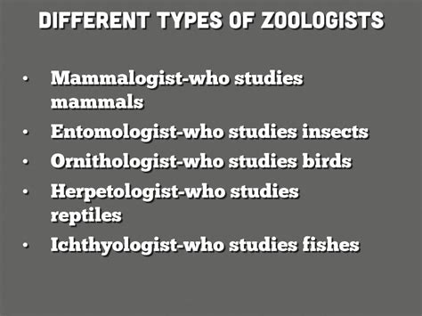 Zoologists By Kayla Endreson