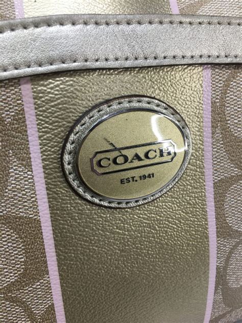 Coach Signature Metallic Gold Shoulder Bag Canon E Bags Prime