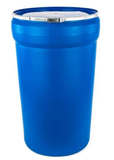55 Gallon Plastic Drum Open Head Un Rated Nestable Blue Color