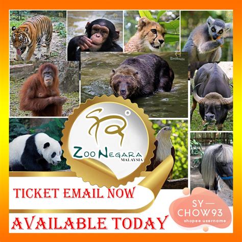 Show times are at 11am and 3pm, and 11am. (TICKET EMAIL NOW) Tiket Zoo Negara Ticket + Giant Panda ...