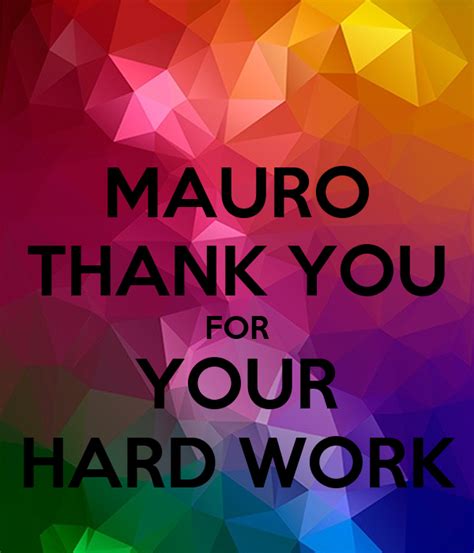 We did not find results for: MAURO THANK YOU FOR YOUR HARD WORK Poster | Isabel Dias ...