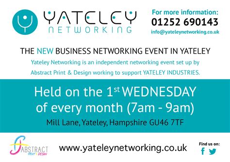 Yateley Networking | Business networking, Fleet week, Networking event