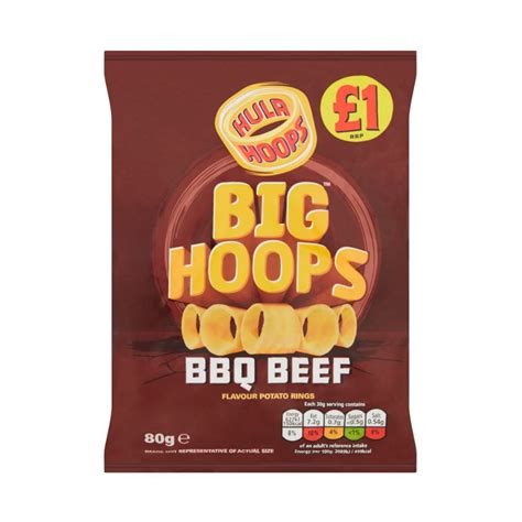 Hula Hoops Big Hoops Bbq Beef 80 G The Candy Store